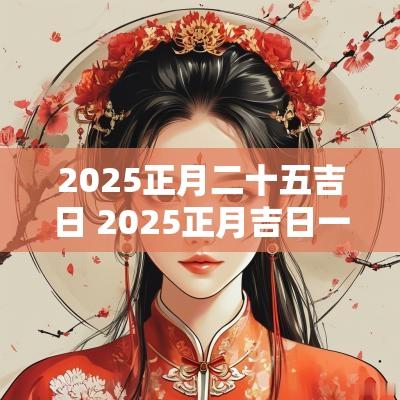2025正月二十五吉日 2025正月吉日一览表