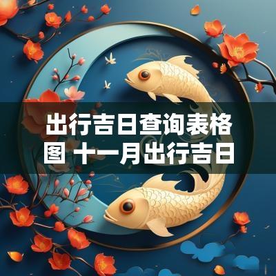 出行吉日查询表格图 十一月出行吉日查询