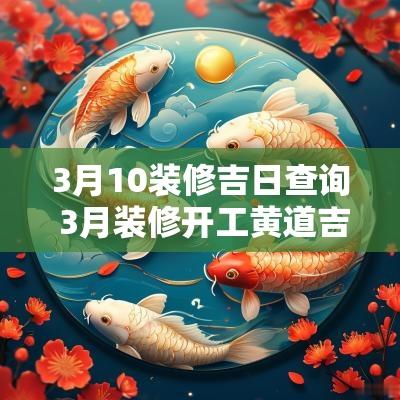 3月10装修吉日查询 3月装修开工黄道吉日