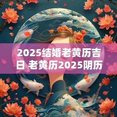2025结婚老黄历吉日 老黄历2025阴历乔迁吉日