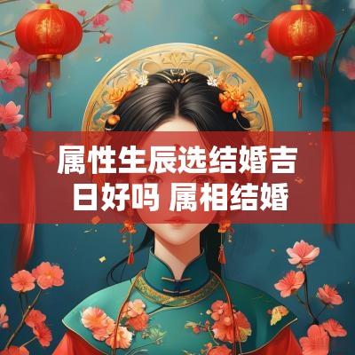 属性生辰选结婚吉日好吗 属相结婚