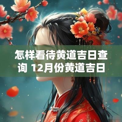 怎样看待黄道吉日查询 12月份黄道吉日查询