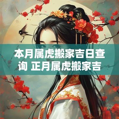 本月属虎搬家吉日查询 正月属虎搬家吉日查询