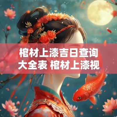 棺材上漆吉日查询大全表 棺材上漆视频大全集