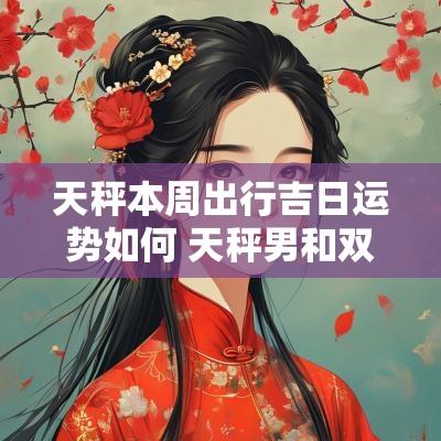 天秤本周出行吉日运势如何 天秤男和双鱼女本周运势