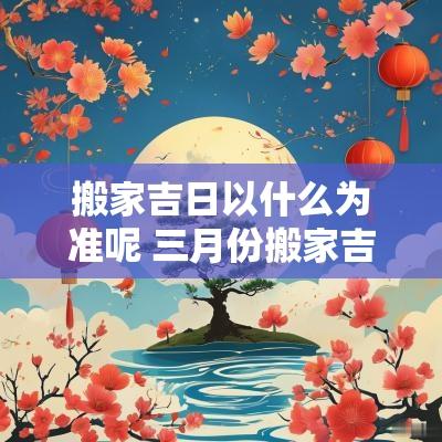 搬家吉日以什么为准呢 三月份搬家吉日一览表