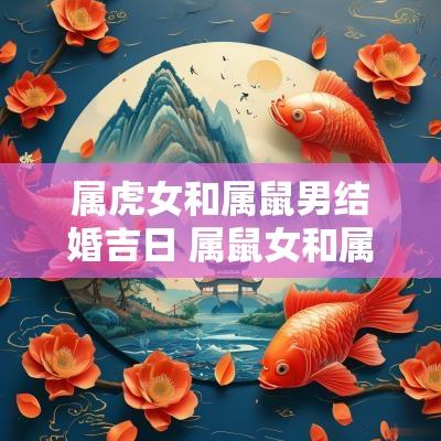属虎女和属鼠男结婚吉日 属鼠女和属虎男的合不合