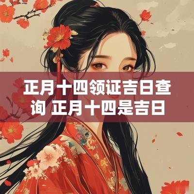 正月十四领证吉日查询 正月十四是吉日吗