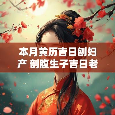 本月黄历吉日刨妇产 剖腹生子吉日老黄历
