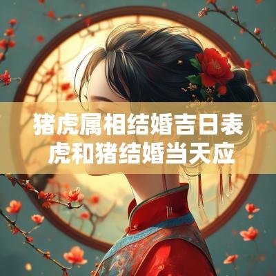 猪虎属相结婚吉日表 虎和猪结婚当天应避开哪些属相