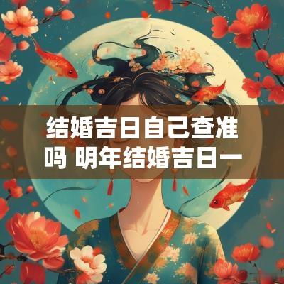 结婚吉日自己查准吗 明年结婚吉日一览表