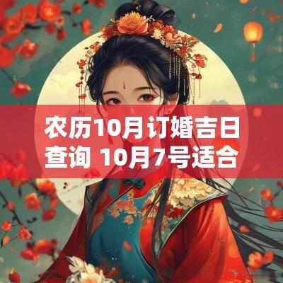 农历10月订婚吉日查询 10月7号适合订婚吗