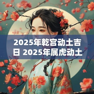 2025年乾宫动土吉日 2025年属虎动土吉日
