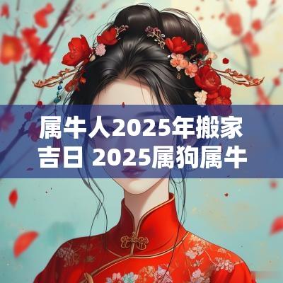 属牛人2025年搬家吉日 2025属狗属牛搬家吉日