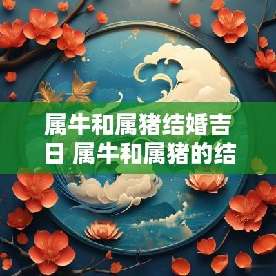属牛和属猪结婚吉日 属牛和属猪的结婚日子