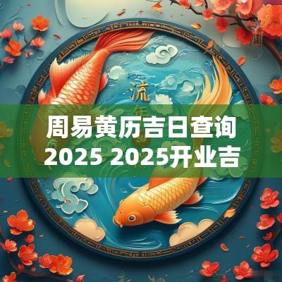 周易黄历吉日查询2025 2025开业吉日吉时黄历