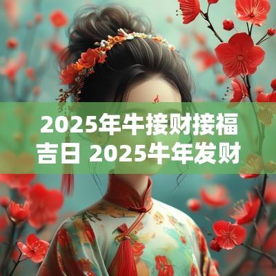 2025年牛接财接福吉日 2025蛇年发财吉日