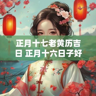 正月十七老黄历吉日 正月十六日子好不好老黄历查询