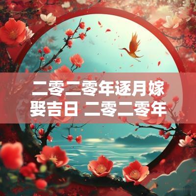 二零二零年逐月嫁娶吉日 二零二零年闰四月嫁娶吉日