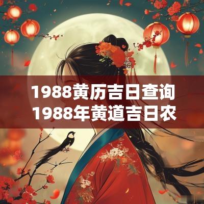 1988黄历吉日查询 1988年黄道吉日农历查询表
