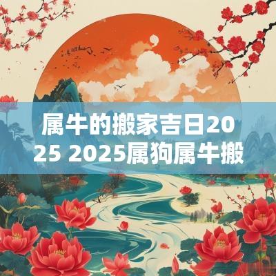 属牛的搬家吉日2025 2025属狗属牛搬家吉日