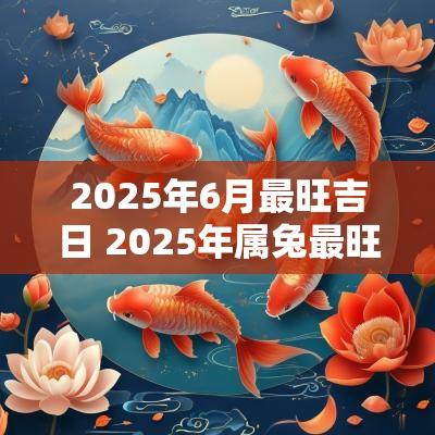 2025年6月最旺吉日 2025年属兔最旺的结婚吉日