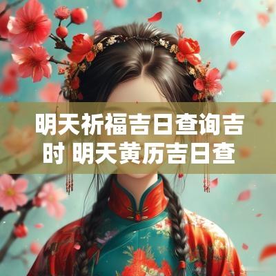 明天祈福吉日查询吉时 明天黄历吉日查询结果