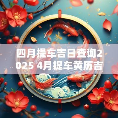 四月提车吉日查询2025 4月提车黄历吉日查询