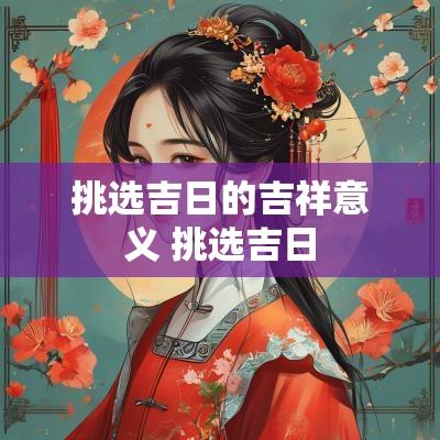挑选吉日的吉祥意义 挑选吉日