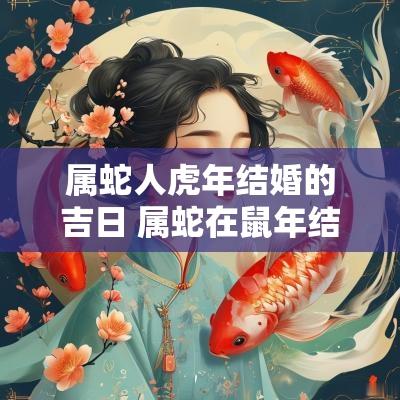 属蛇人蛇年结婚的吉日 属蛇在蛇年结婚吉日