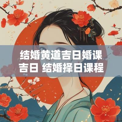 结婚黄道吉日婚课吉日 结婚择日课程