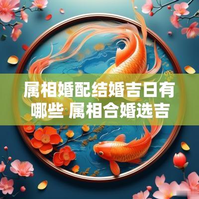 属相婚配结婚吉日有哪些 属相合婚选吉日