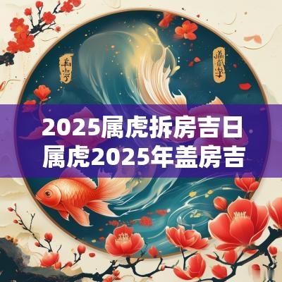 2025属虎拆房吉日 属虎2025年盖房吉日