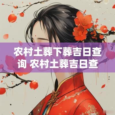 农村土葬下葬吉日查询 农村土葬吉日查询表
