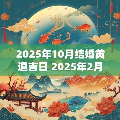 2025年10月结婚黄道吉日 2025年2月16日结婚黄道吉日