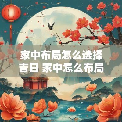 家中布局怎么选择吉日 家中怎么布局最旺