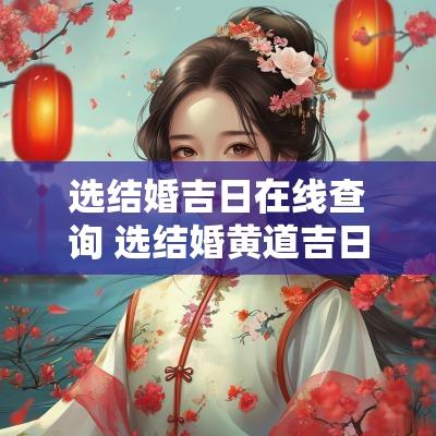 选结婚吉日在线查询 选结婚黄道吉日查询