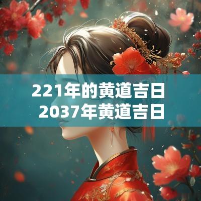 221年的黄道吉日 2037年黄道吉日
