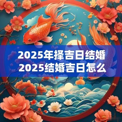 2025年择吉日结婚 2025结婚吉日怎么选