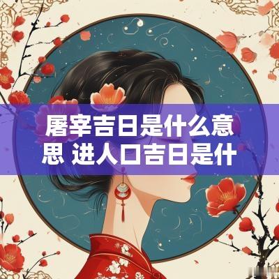 屠宰吉日是什么意思 进人口吉日是什么意思