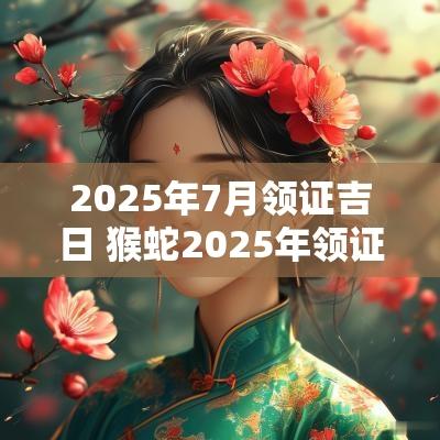 2025年7月领证吉日 猴蛇2025年领证吉日 2025年7月领证吉日 猴蛇2025年领证吉日