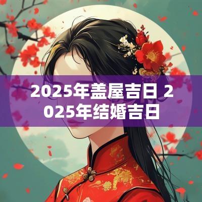 2025年盖屋吉日 2025年结婚吉日