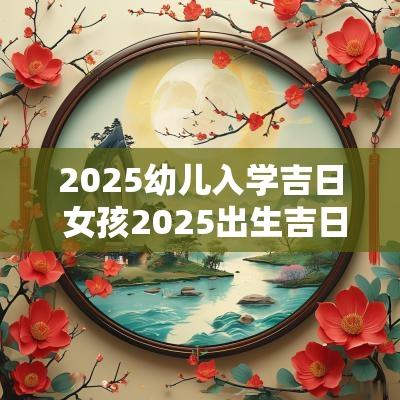 2025幼儿入学吉日 女孩2025出生吉日