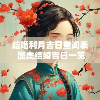 结婚利月吉日查询表 属虎结婚吉日一览表 结婚利月吉日查询表 属虎结婚吉日一览表