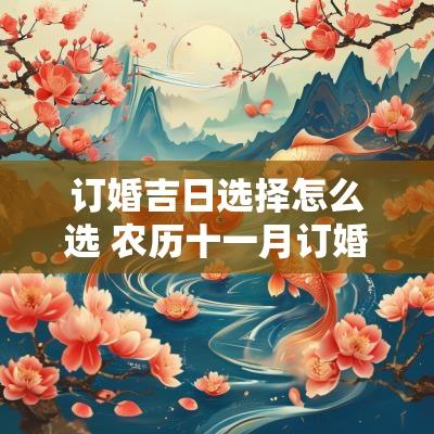 订婚吉日选择怎么选 农历十一月订婚吉日