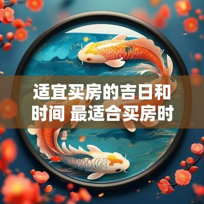 适宜买房的吉日和时间 最适合买房时间