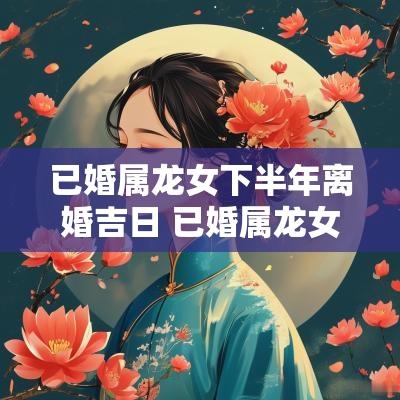 已婚属龙女下半年离婚吉日 已婚属龙女2025年感情及婚姻