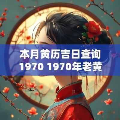 本月黄历吉日查询1970 1970年老黄历吉日查询表
