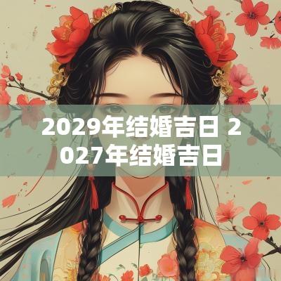 2029年结婚吉日 2027年结婚吉日
