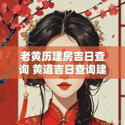 老黄历建房吉日查询 黄道吉日查询建房时间